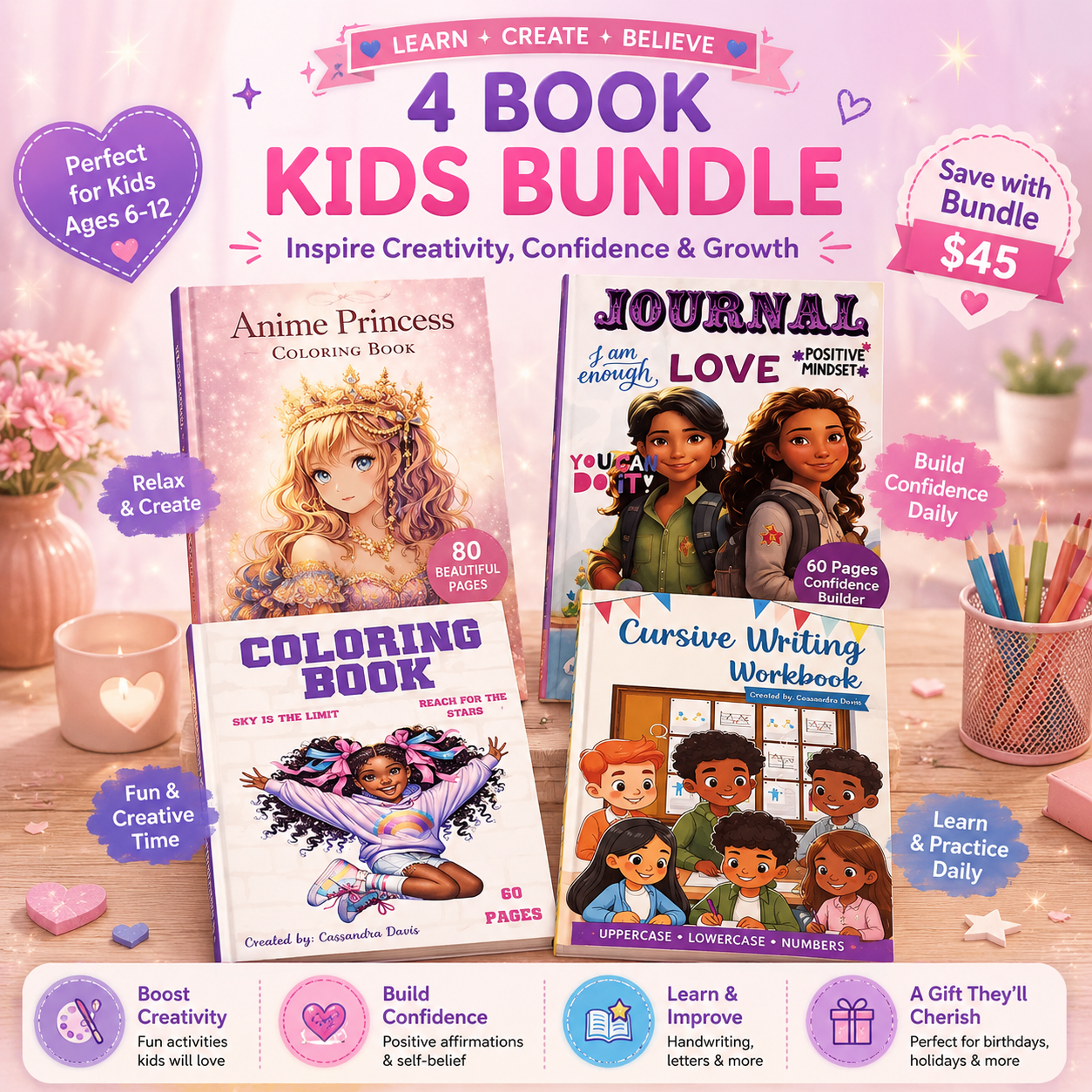 4 Book Kids Bundle