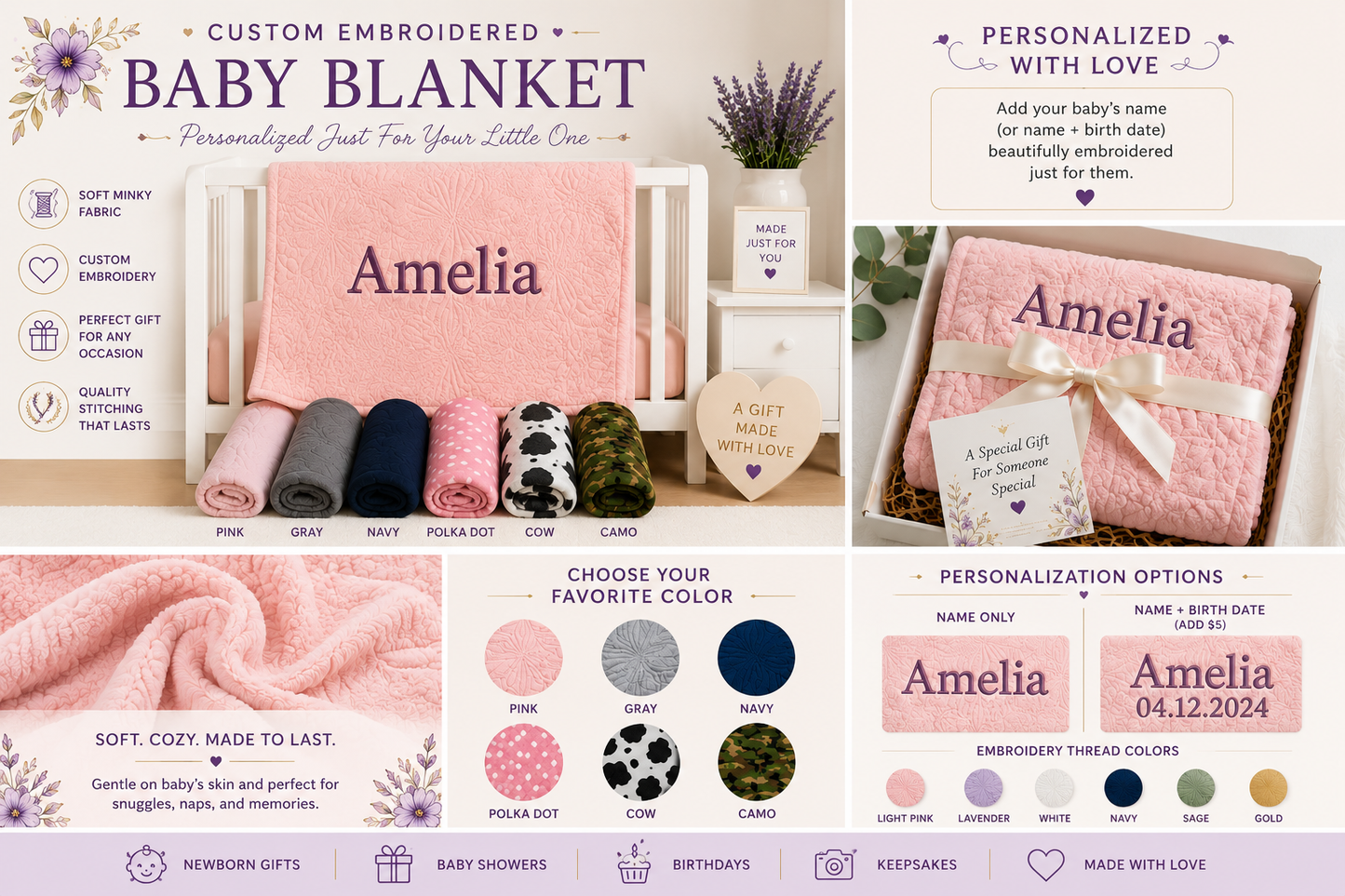 Personalized Baby Blankets