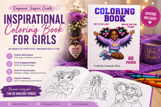 Inspirational Coloring Book for Girls