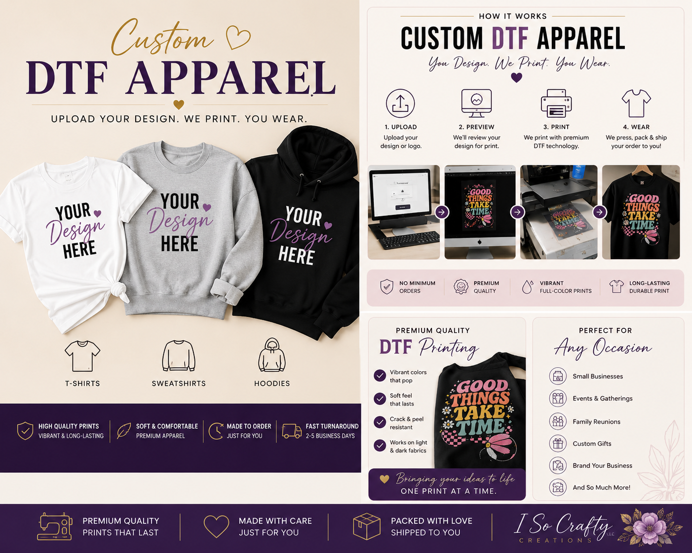 Custom DTF Apparel